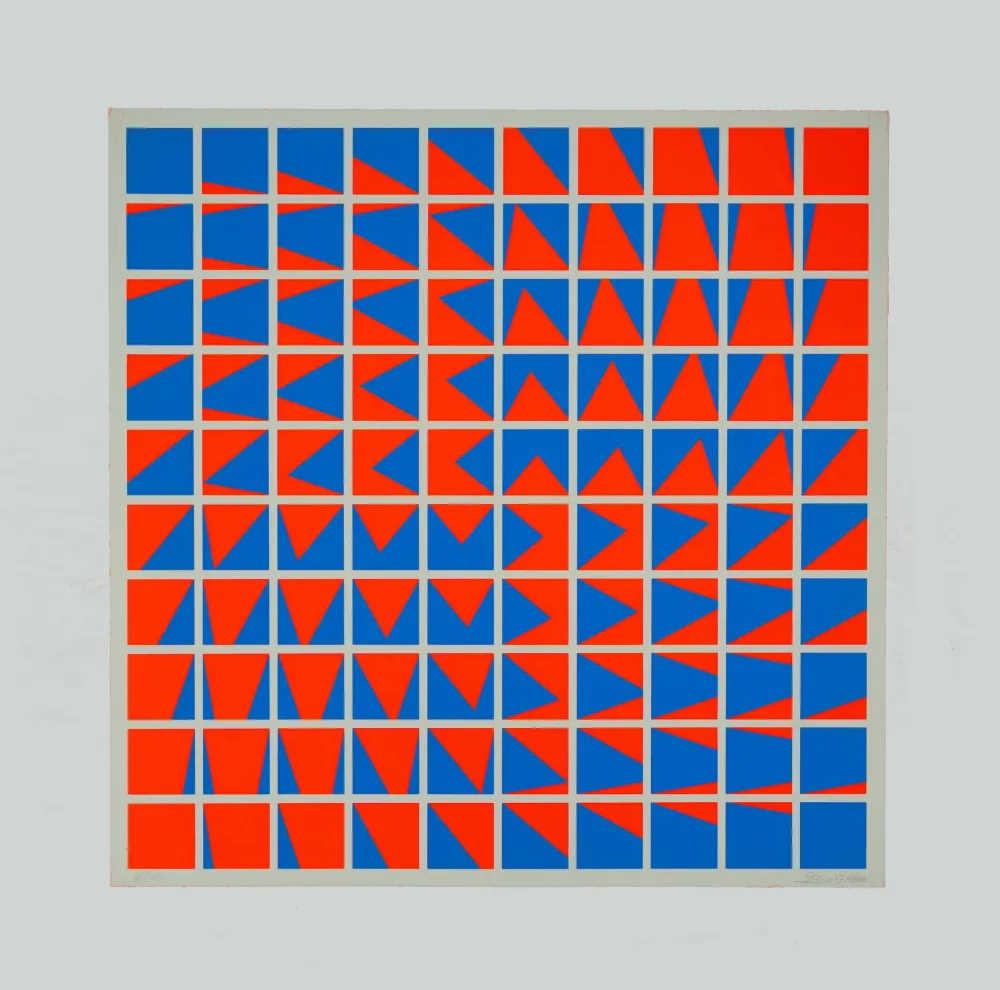 Zeefdruk Garcia-Rossi - Composition