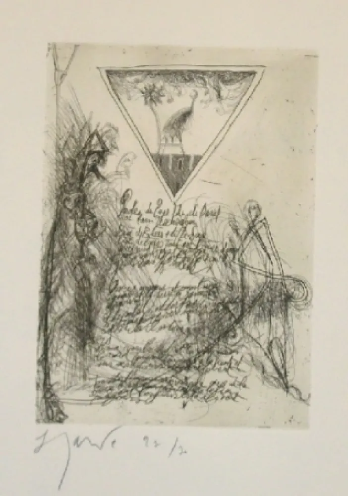 Ets En Aquatint Garouste - Sans titre