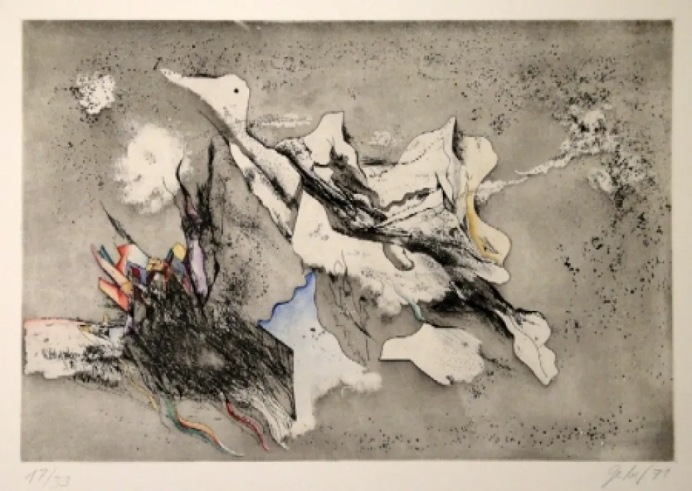 Ets En Aquatint Gerber - Untitled