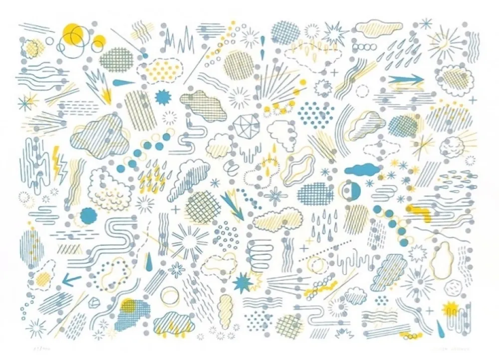 Lithografie Gerner - Météore