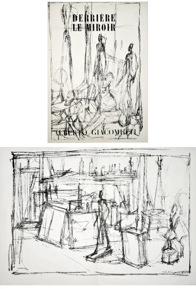 Geïllustreerd Boek Giacometti - Derrière le Miroir n° 39-40 . GIACOMETTI. Juin 1951.