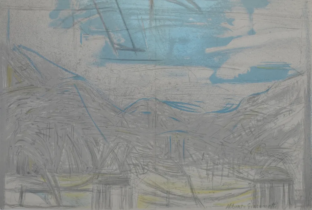 Lithografie Giacometti - Paysage, 1954
