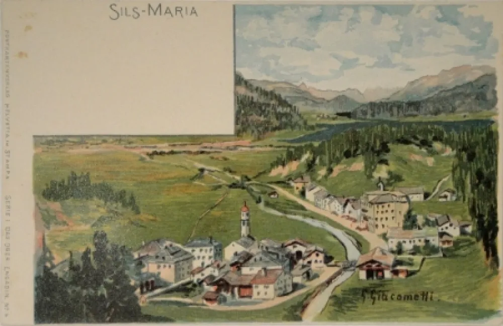 Lithografie Giacometti - Sils-Maria