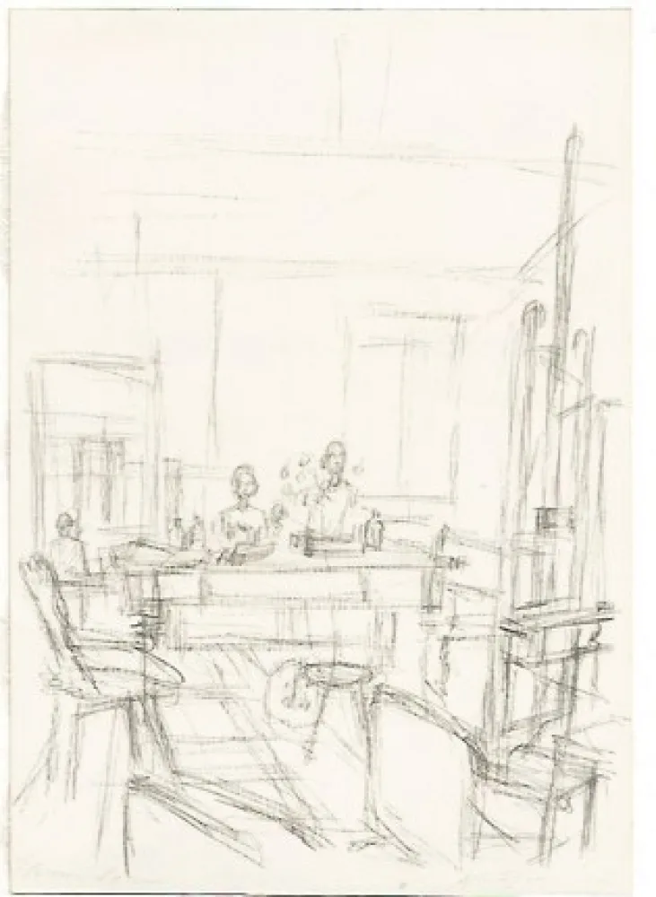 Lithografie Giacometti - The Artist's Studio