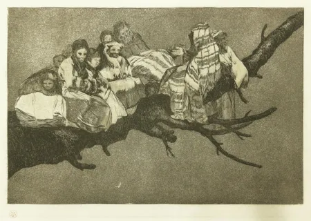 Ets Goya - Andarse Po Las Ramas; Disparate Ridiculo, (plate 3 from Los Proverbios)