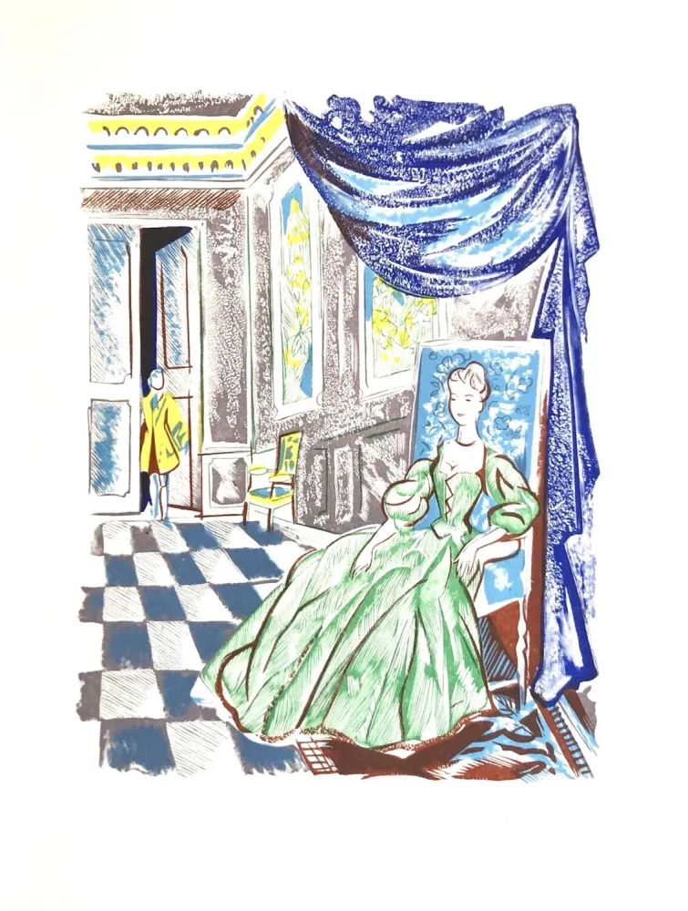 Houtsnede Grau Sala - Théâtre de Marivaux