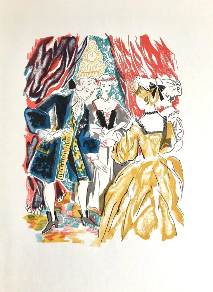 Houtsnede Grau Sala - Théâtre de Marivaux