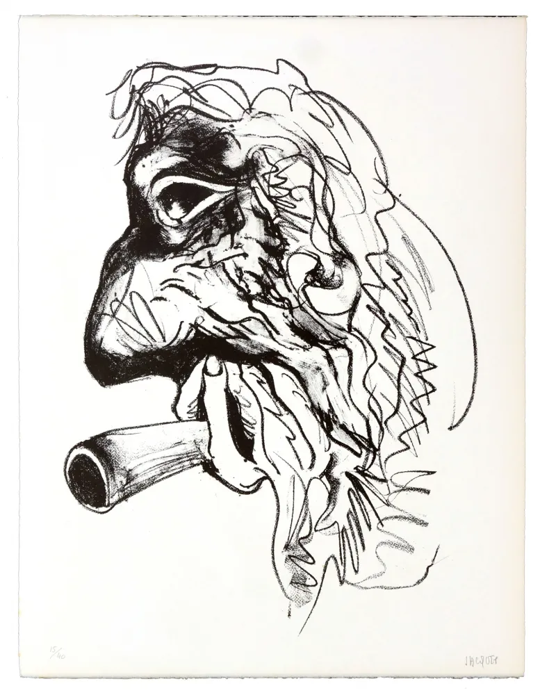 Lithografie Grinberg - Une autre possibilité (en fumée)