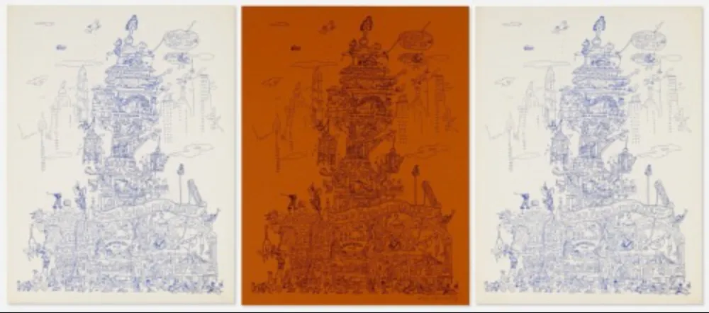 Lithografie Grooms - City of Chicago exhibition poster