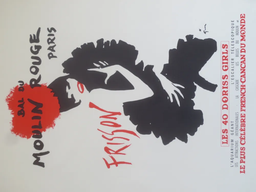 Lithografie Gruau - Frisson