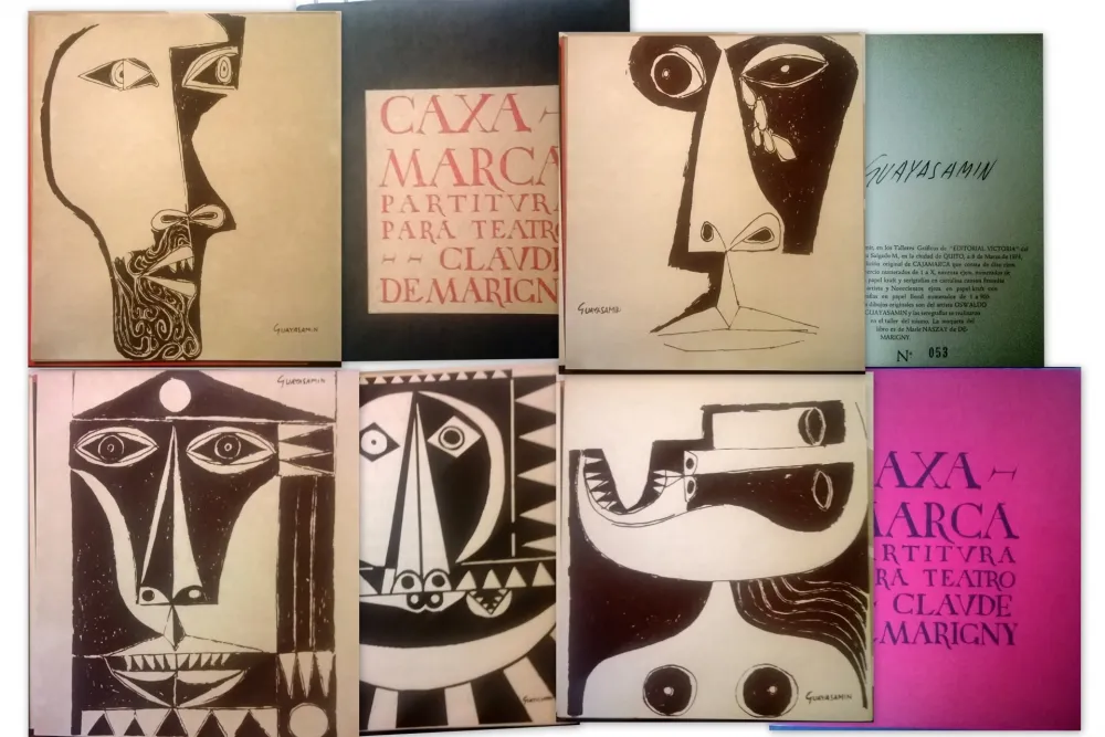 Geïllustreerd Boek Guayasamin - Caxa Marca - Partitura para teatro