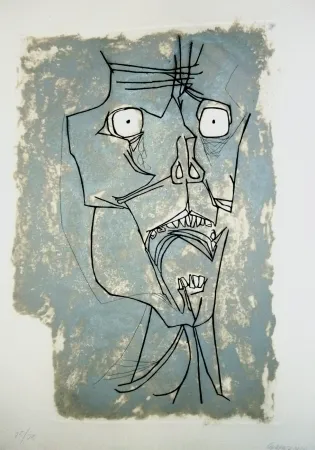 Gravure Guayasamin - El grito 2