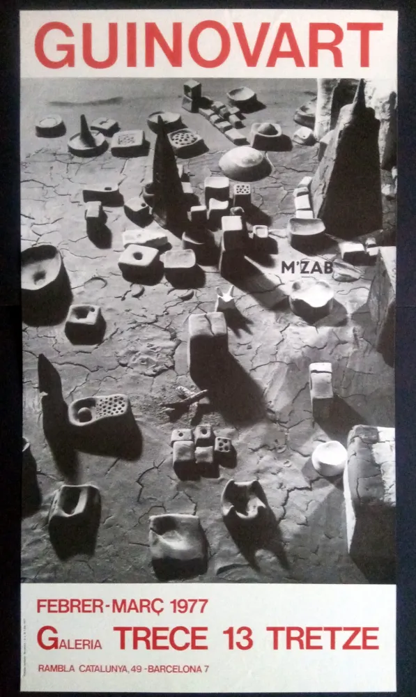 Poster Guinovart - Guinovart Galeria trece 1977