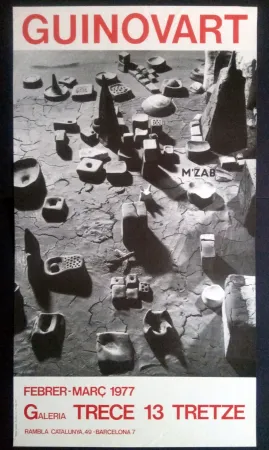 Poster Guinovart - Guinovart Galeria trece 1977