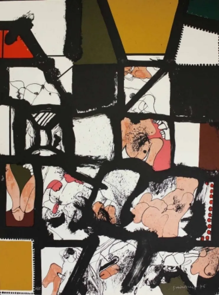 Lithografie Guinovart - L'ull 1976