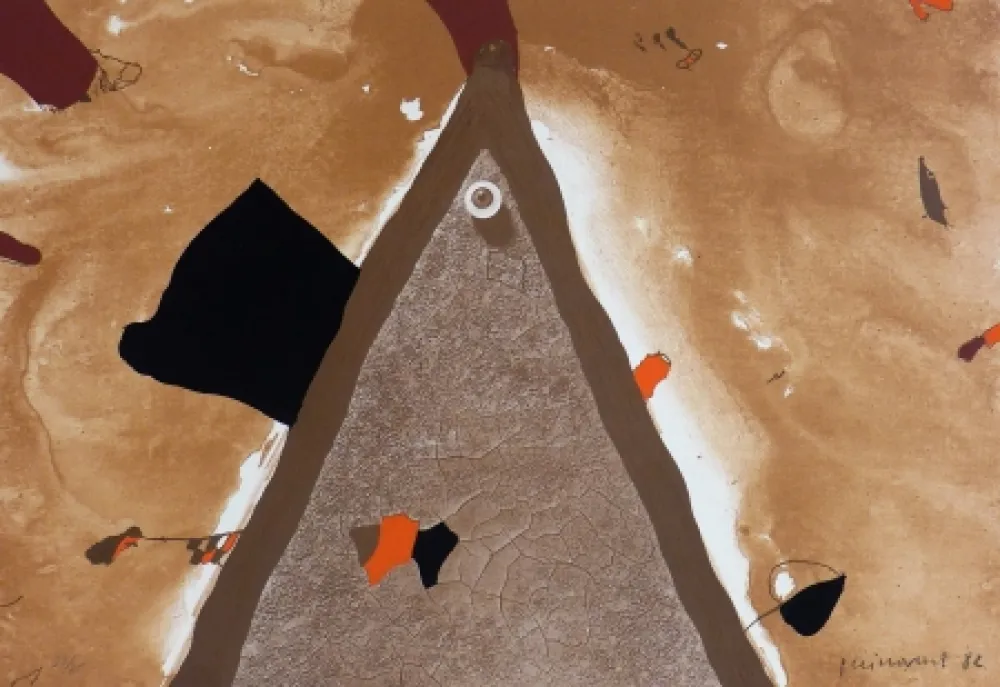 Lithografie Guinovart - L'ull 1982