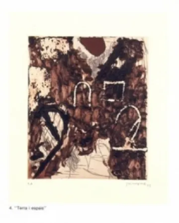 Gravure Guinovart - Terra i espais