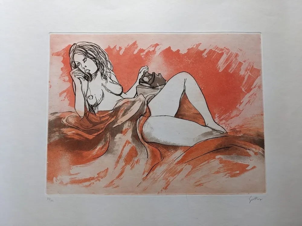 Ets En Aquatint Guttuso - L'appuntamento