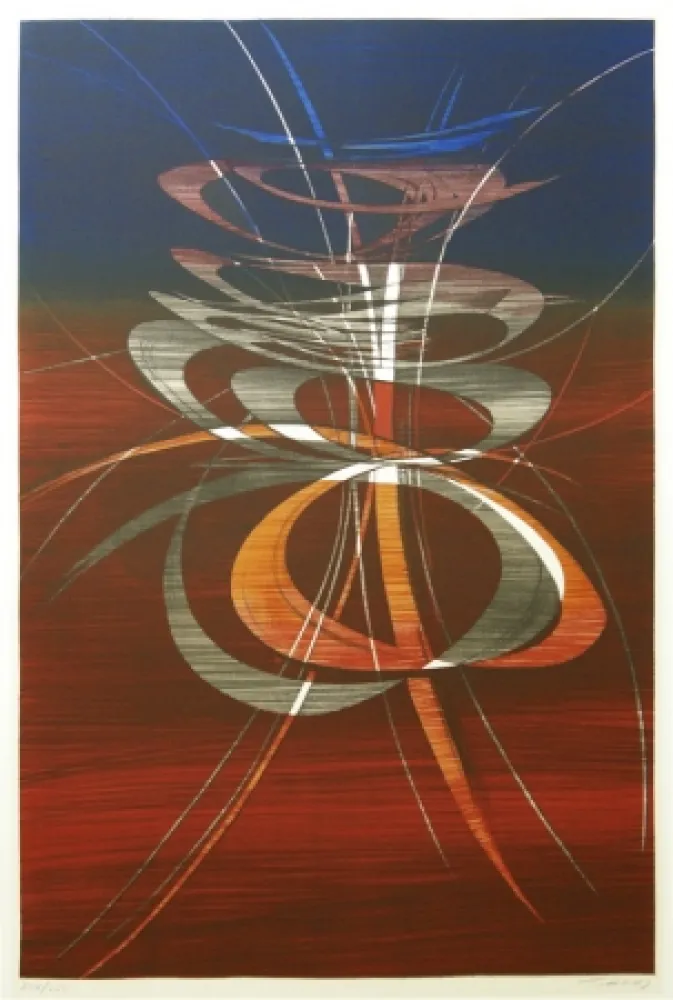 Lithografie Haass - Moving Present