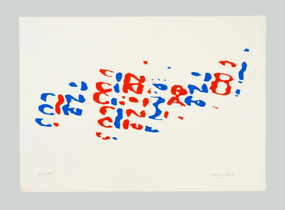 Lithografie Hains - Cinzano