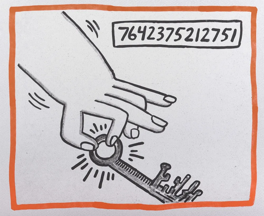 Lithografie Haring - Against all Odds, 1990