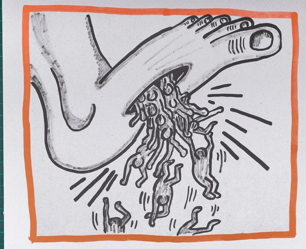 Lithografie Haring - Against all Odds, 1990