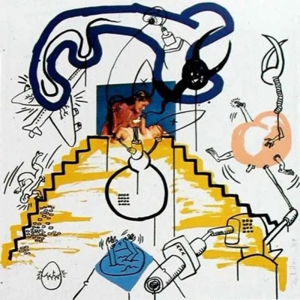 Zeefdruk Haring - Apocalypse