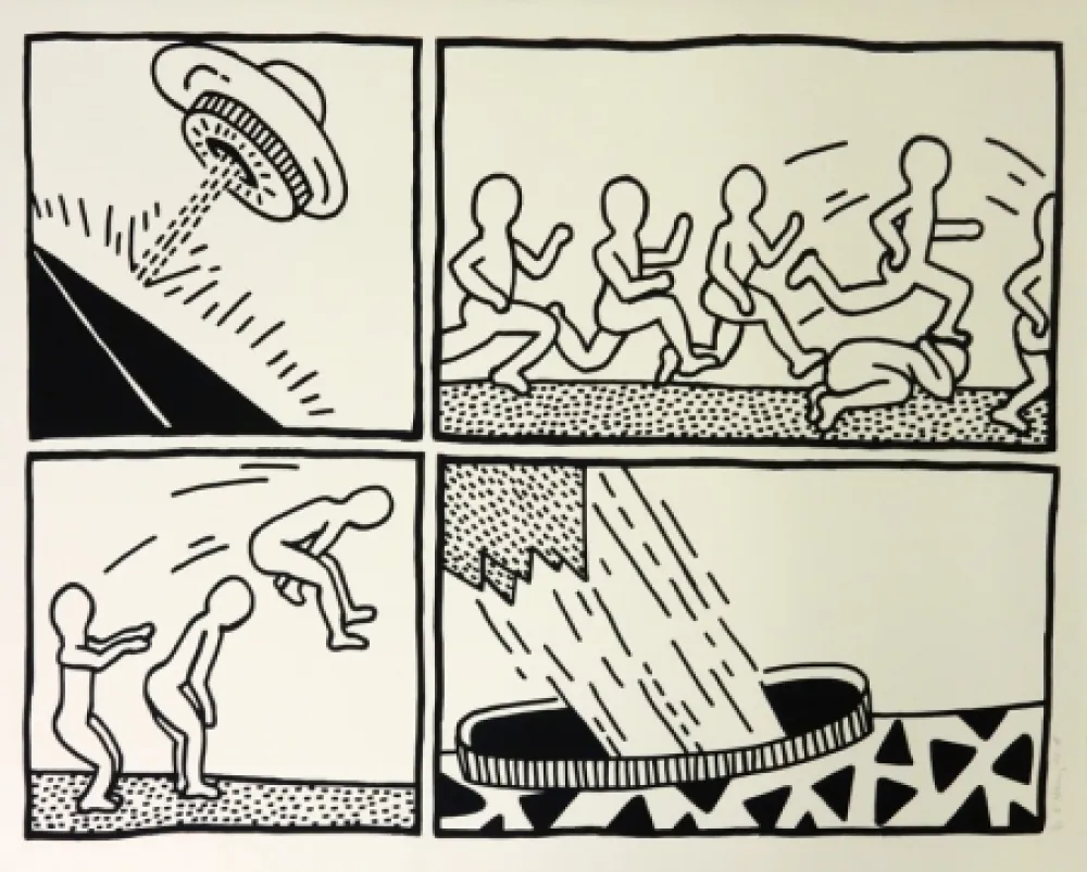 Zeefdruk Haring - The Blueprint Drawings #3