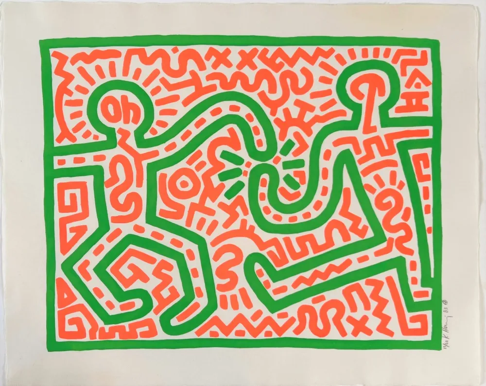 Houtsnede Haring - Untitled