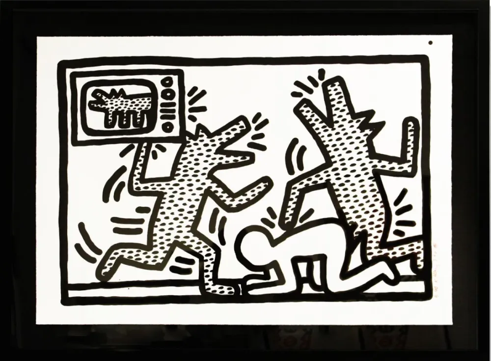 Lithografie Haring - Untitled (3)