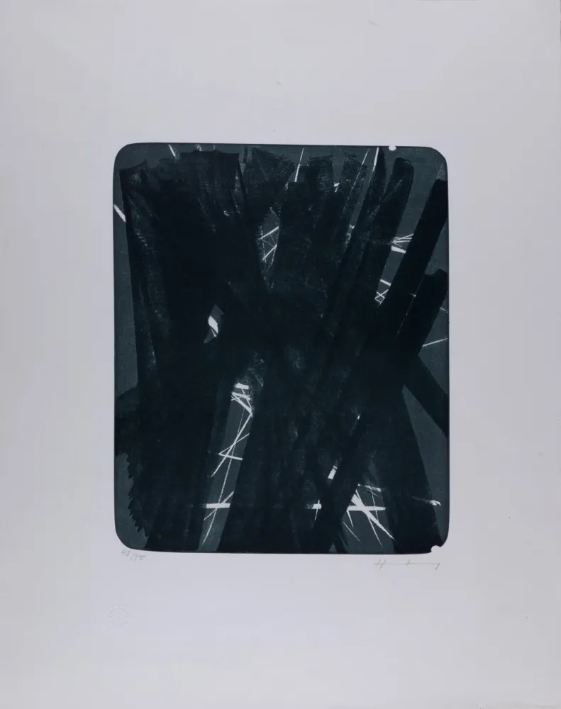 Lithografie Hartung - Composition L34 - Hand-signed