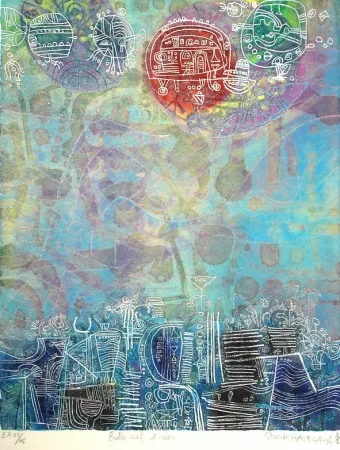 Ets En Aquatint Hasegawa - Entre ciel et mer