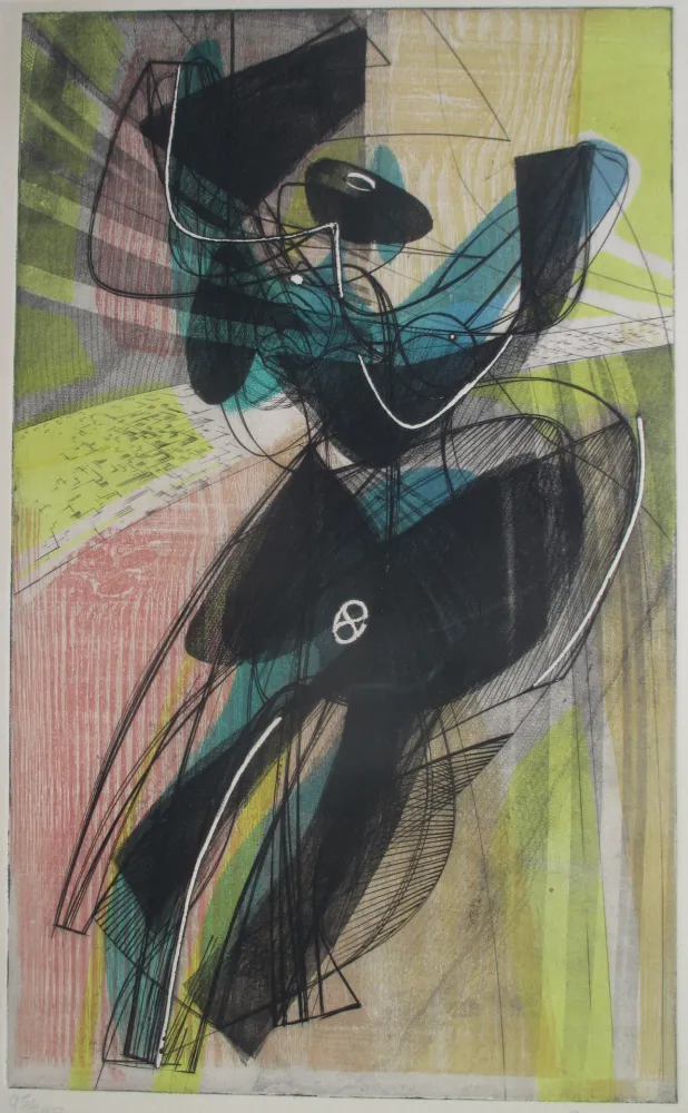 Ets En Aquatint Hayter - Danse du Soleil