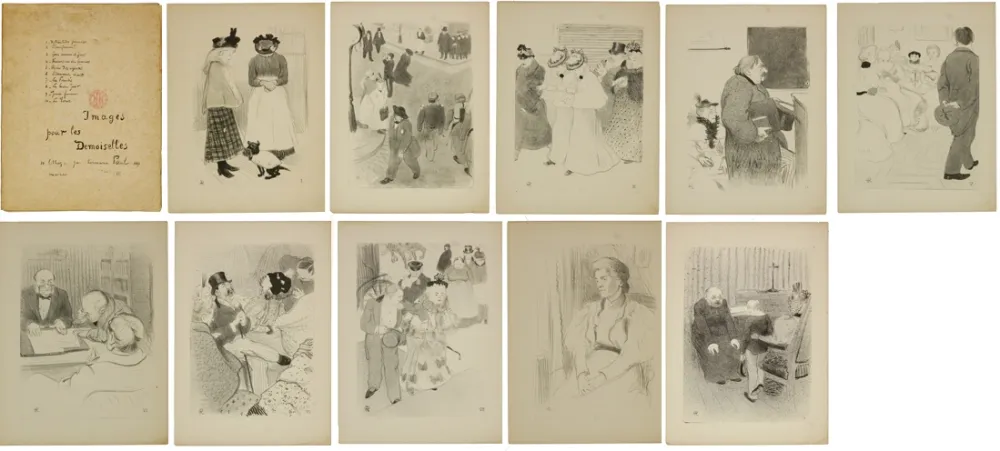 Lithografie Hermann-Paul - Images pour les Demoiselles