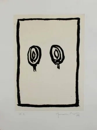 Aquatint Hernandez Pijuan - Arbres 3