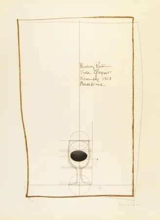 Lithografie Hernandez Pijuan - Cartel exposición Sala Gaspar