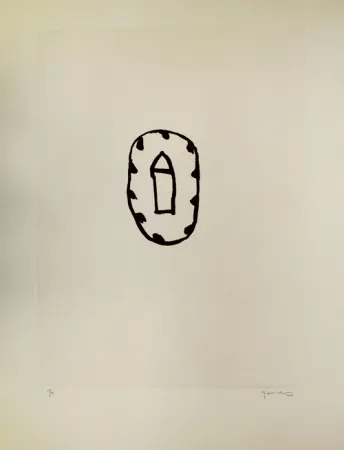 Aquatint Hernandez Pijuan - Casa amb jardí 3