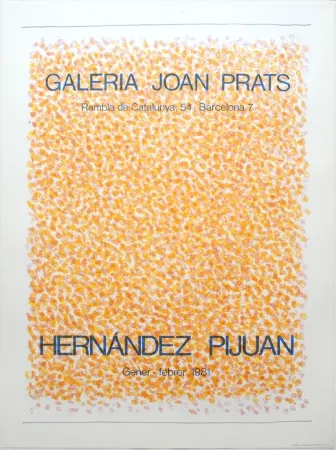 Lithografie Hernandez Pijuan - Exposición Galería Joan Prats