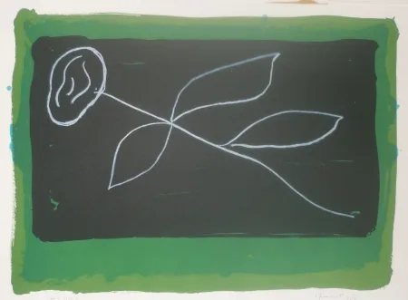 Lithografie Hernandez Pijuan - Fleur