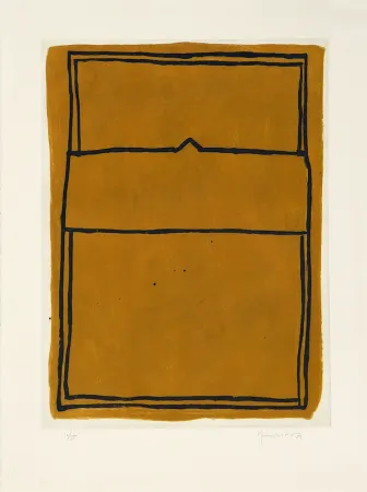 Gravure Hernandez Pijuan - La casa desde la que se divisa el campo I