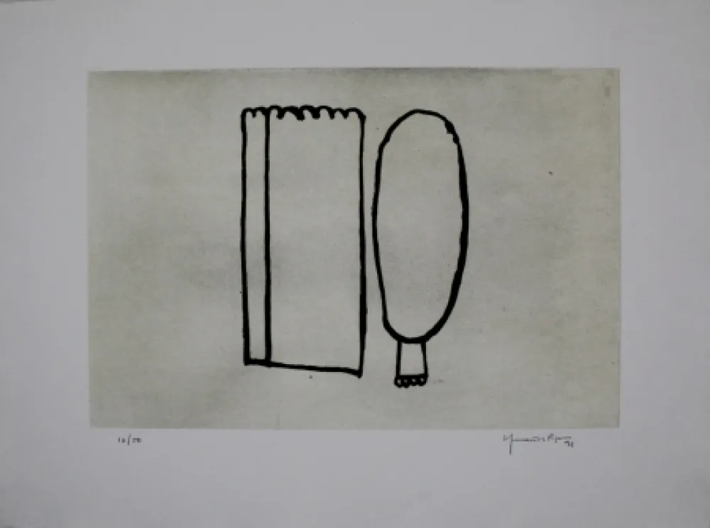 Aquatint Hernandez Pijuan - Memòria de la Segarra I