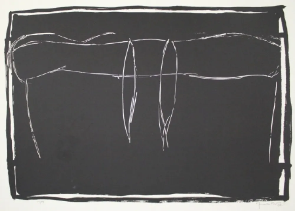 Lithografie Hernandez Pijuan - Paisatge 4 / Landscape 4