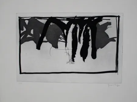 Ets En Aquatint Hernandez Pijuan - Paisatge amb xiprers I