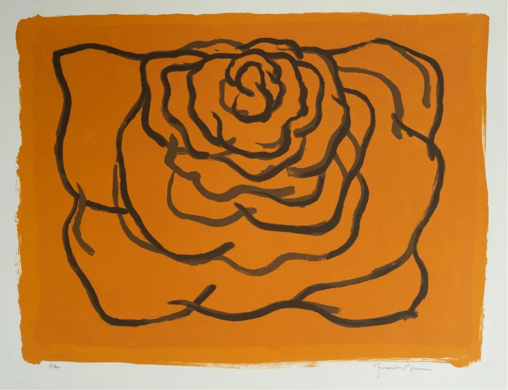 Lithografie Hernandez Pijuan - Rosa