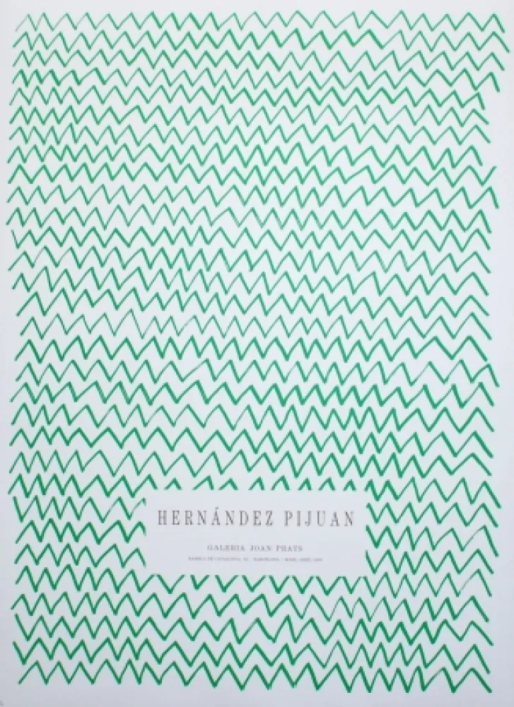 Lithografie Hernandez Pijuan - Untitled (Exhibition poster)