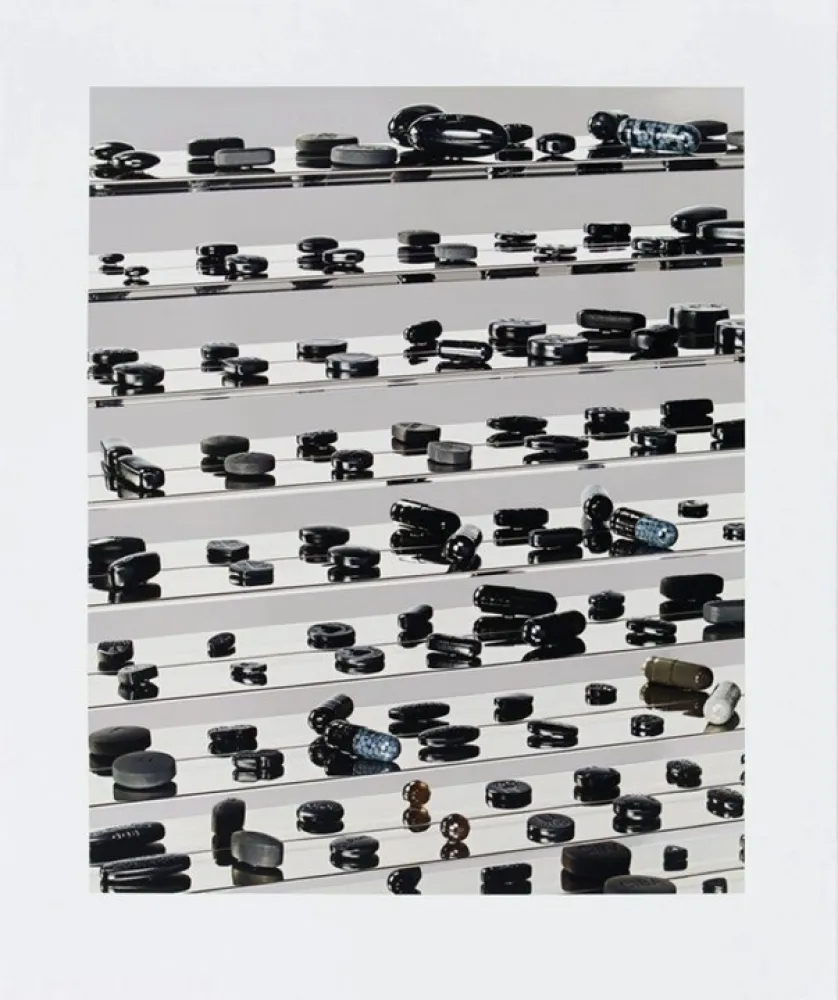 Zeefdruk Hirst - Black Brilliant Utopia, 2013