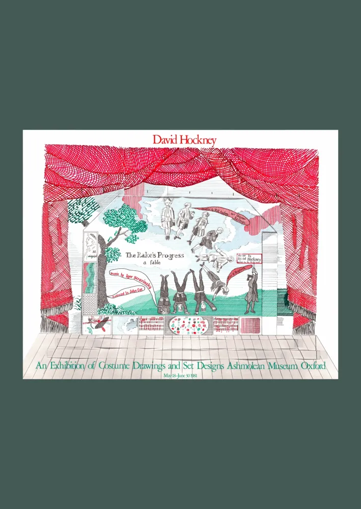 Lithografie Hockney - David Hockney: 'The Rake's Progress' 1981 Offset-lithograph