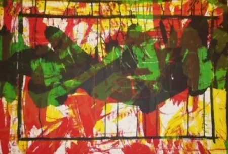 Lithografie Huftier - Jacqueline