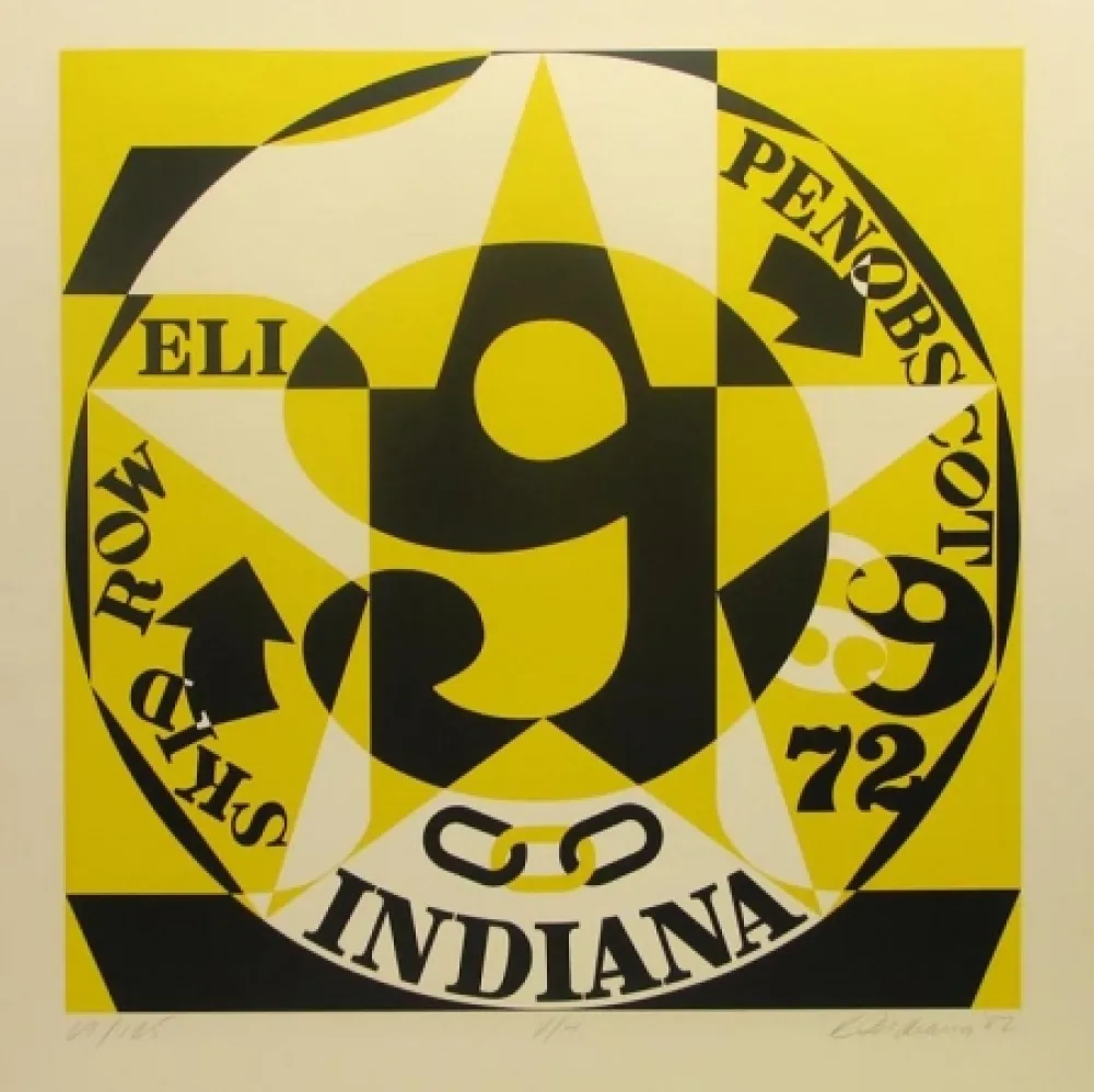 Zeefdruk Indiana - Decade Autoportrait