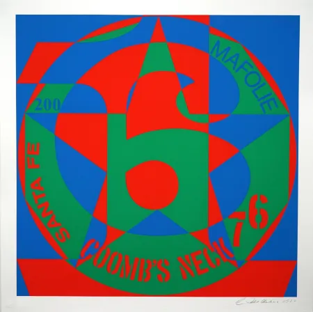 Zeefdruk Indiana - Decade: Autoportraits, Vinalhaven Suite. #6: Coomb's Neck